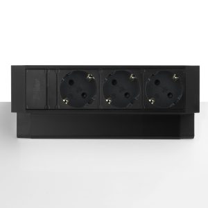 Filex Power Desk Up® 2.0 - 3x 230v - Black