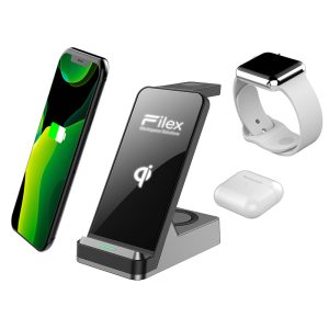 Filex 3 in 1 Wireless Quick Charger - Black